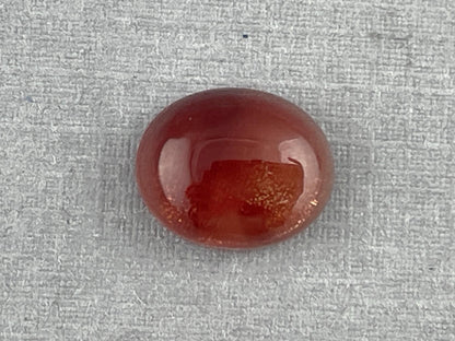 11x9 Red Oregon Sunstone Oval Cabochon | Schiller | 4 carats | OSC286 - Oregon Sunstone - Gem Enthusiast