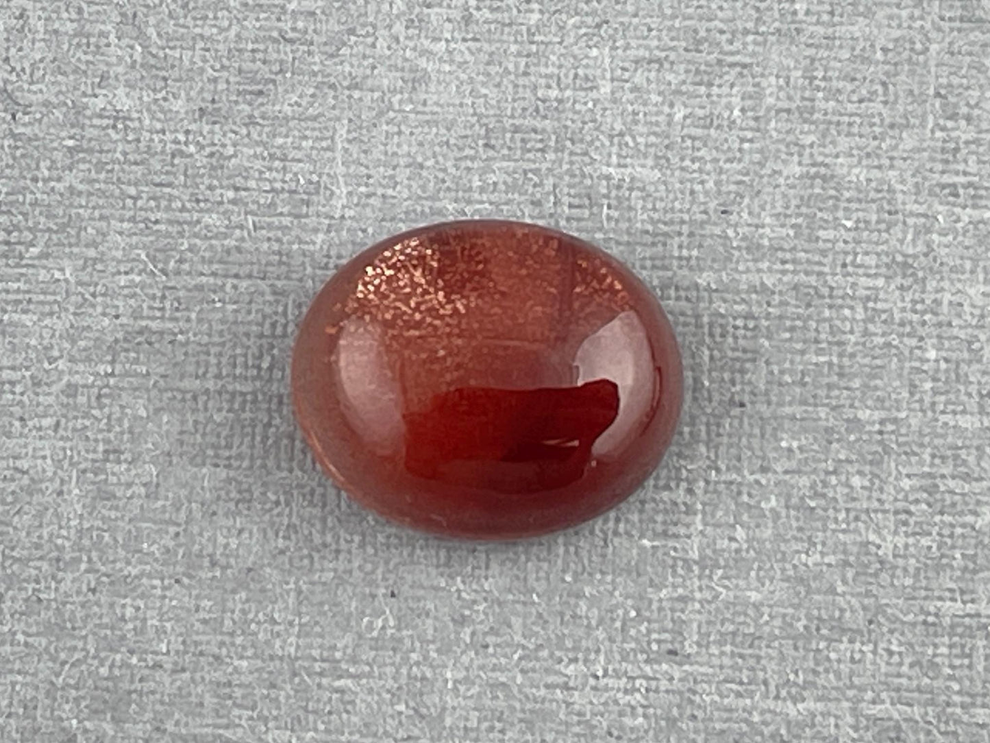 11x9 Red Oregon Sunstone Oval Cabochon | Schiller | 4 carats | OSC286 - Oregon Sunstone - Gem Enthusiast