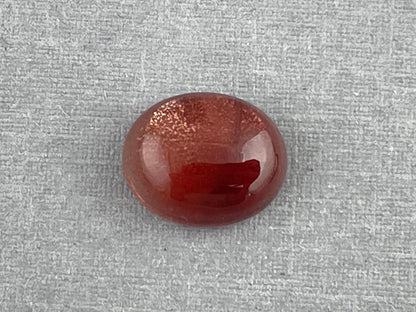 11x9 Red Oregon Sunstone Oval Cabochon | Schiller | 4 carats | OSC286 - Oregon Sunstone - Gem Enthusiast