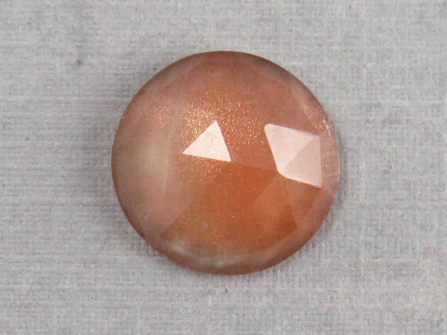 12mm Oregon Sunstones with Schiller | Round Rose Cut Cabochon | 4.8 carats | OSR122 - Gem Enthusiast