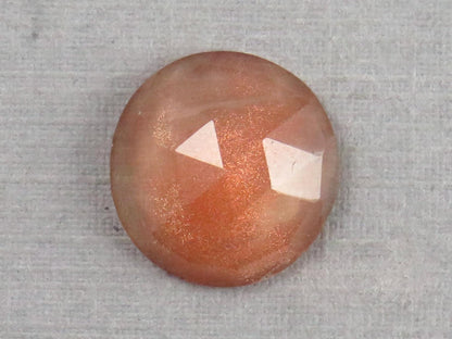 12mm Oregon Sunstones with Schiller | Round Rose Cut Cabochon | 4.8 carats | OSR122 - Gem Enthusiast