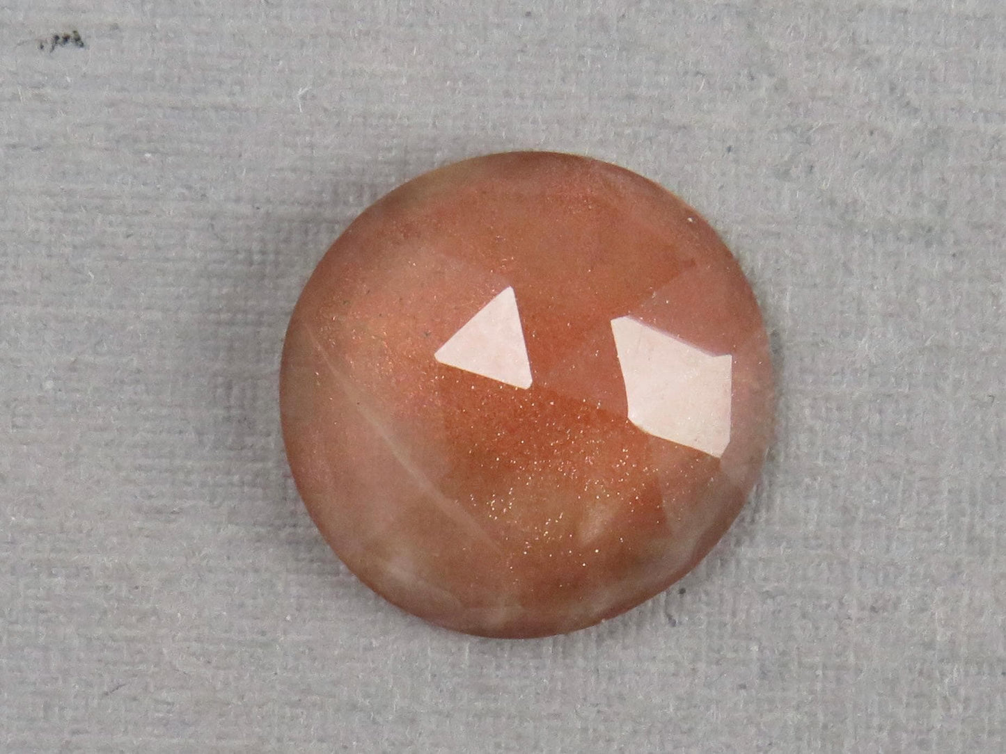 12mm Oregon Sunstones with Schiller | Round Rose Cut Cabochon | 4.8 carats | OSR122 - Gem Enthusiast