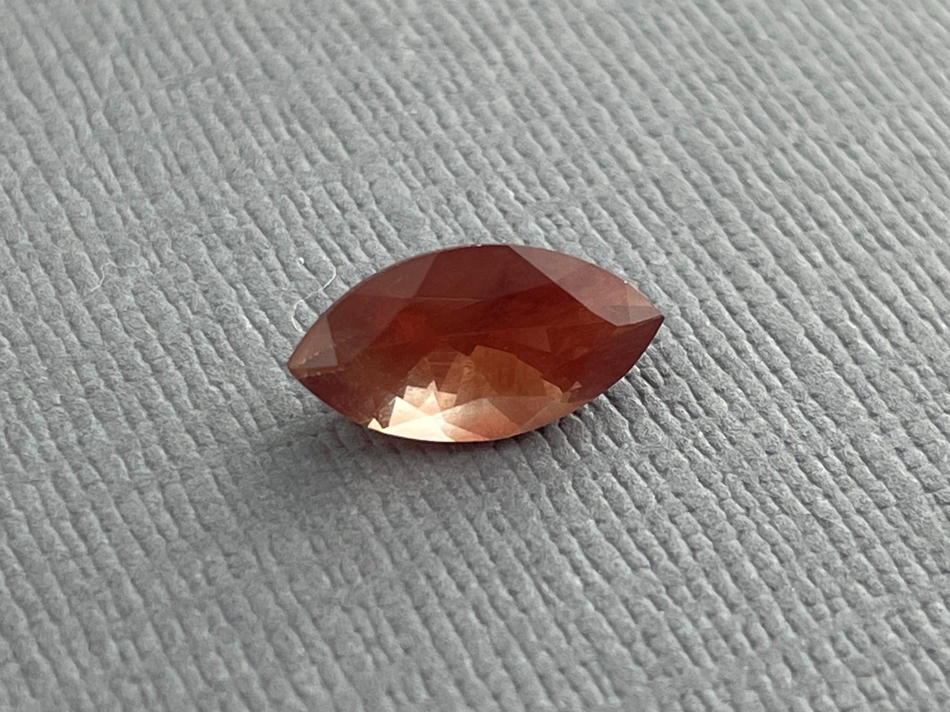 12x8 Red Oregon Sunstone Marquise Gemstone with Schiller | 1.89 carats | OSF164 - Oregon Sunstone - Gem Enthusiast