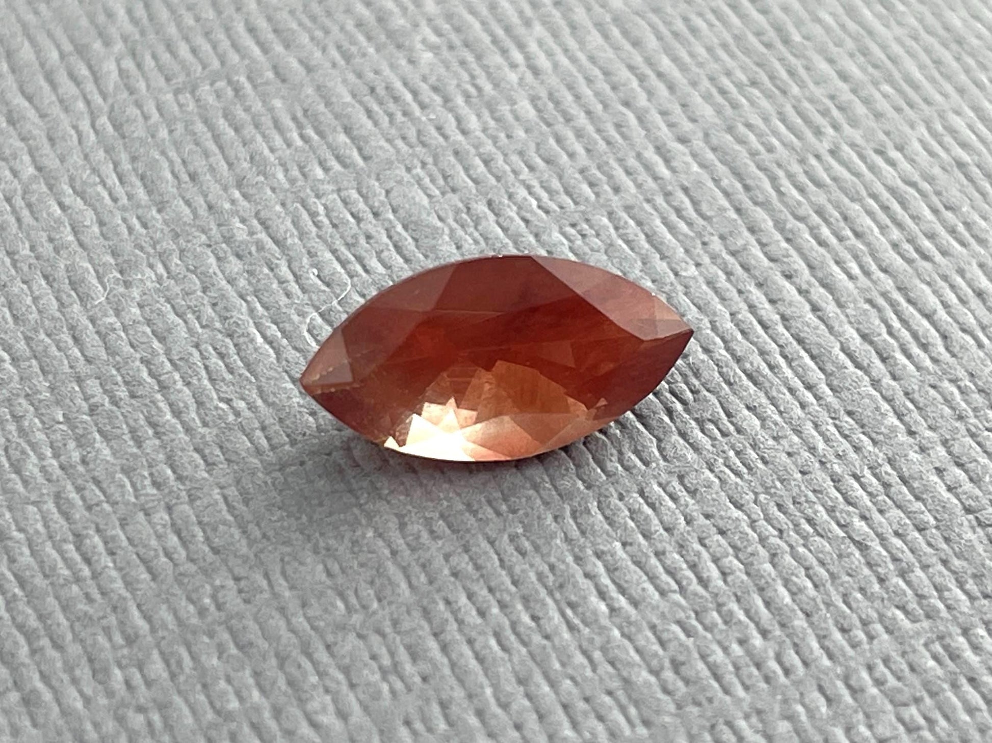 12x8 Red Oregon Sunstone Marquise Gemstone with Schiller | 1.89 carats | OSF164 - Gem Enthusiast
