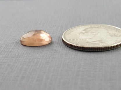 12x9 Oregon Sunstone - Rose Cut Oval | 11.7x9.3mm, 3.56ct | Oregon USA | OSR130 - Gem Enthusiast