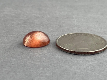 13x11 LARGE Oregon Sunstone Oval Cabochon | Schiller | 6.34 carats | OSC297 - Oregon Sunstone - Gem Enthusiast