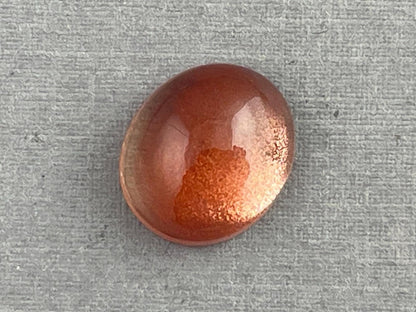 13x11 LARGE Oregon Sunstone Oval Cabochon | Schiller | 6.34 carats | OSC297 - Oregon Sunstone - Gem Enthusiast