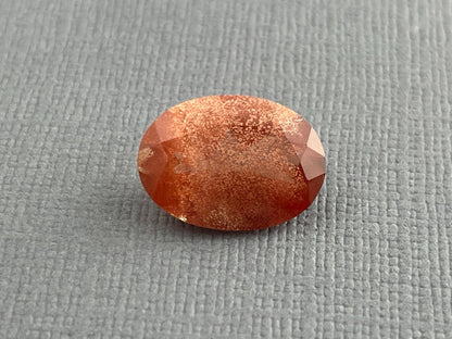 14x10 Red Oregon Sunstone Oval Gemstone with Schiller | 5.25 carats | OSF154 - Oregon Sunstone - Gem Enthusiast