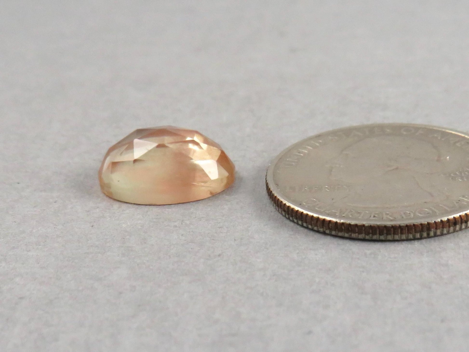 14x11 Oregon Sunstone Rose Cut Oval | 6.4ct | Ponderosa, Oregon USA | OSR118 - Gem Enthusiast