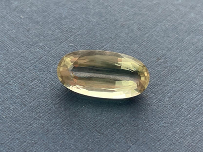 14x7 Green Oregon Sunstone Oval Faceted Gemstone | 3.47 carats | OSF156 - Oregon Sunstone - Gem Enthusiast