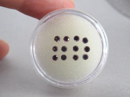 2.4mm Spinel Faceted Round | 0.8ct | Sold as Lot | SL133 - Gem Enthusiast