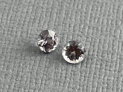 3.5 mm Pair Platinum Spinel Faceted Round | Natural Gemstone | SL115 - Gem Enthusiast
