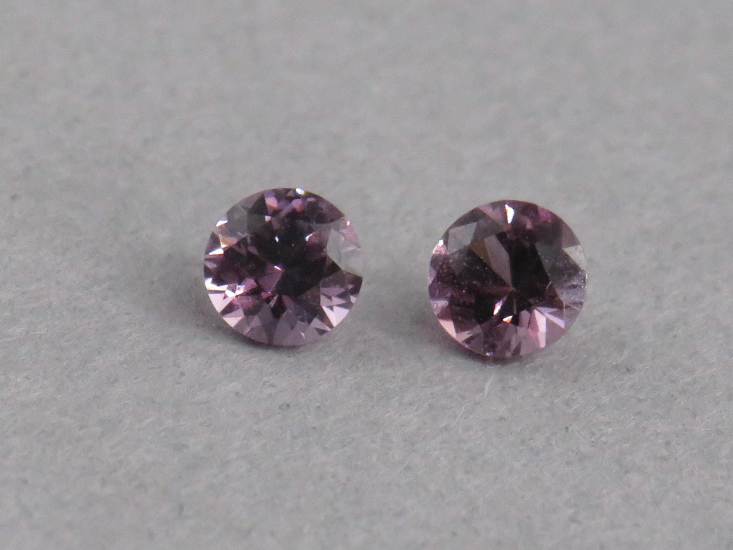 3.5 mm Pair Purple Spinel Faceted Round | Natural Gemstone | SL131 - Gem Enthusiast