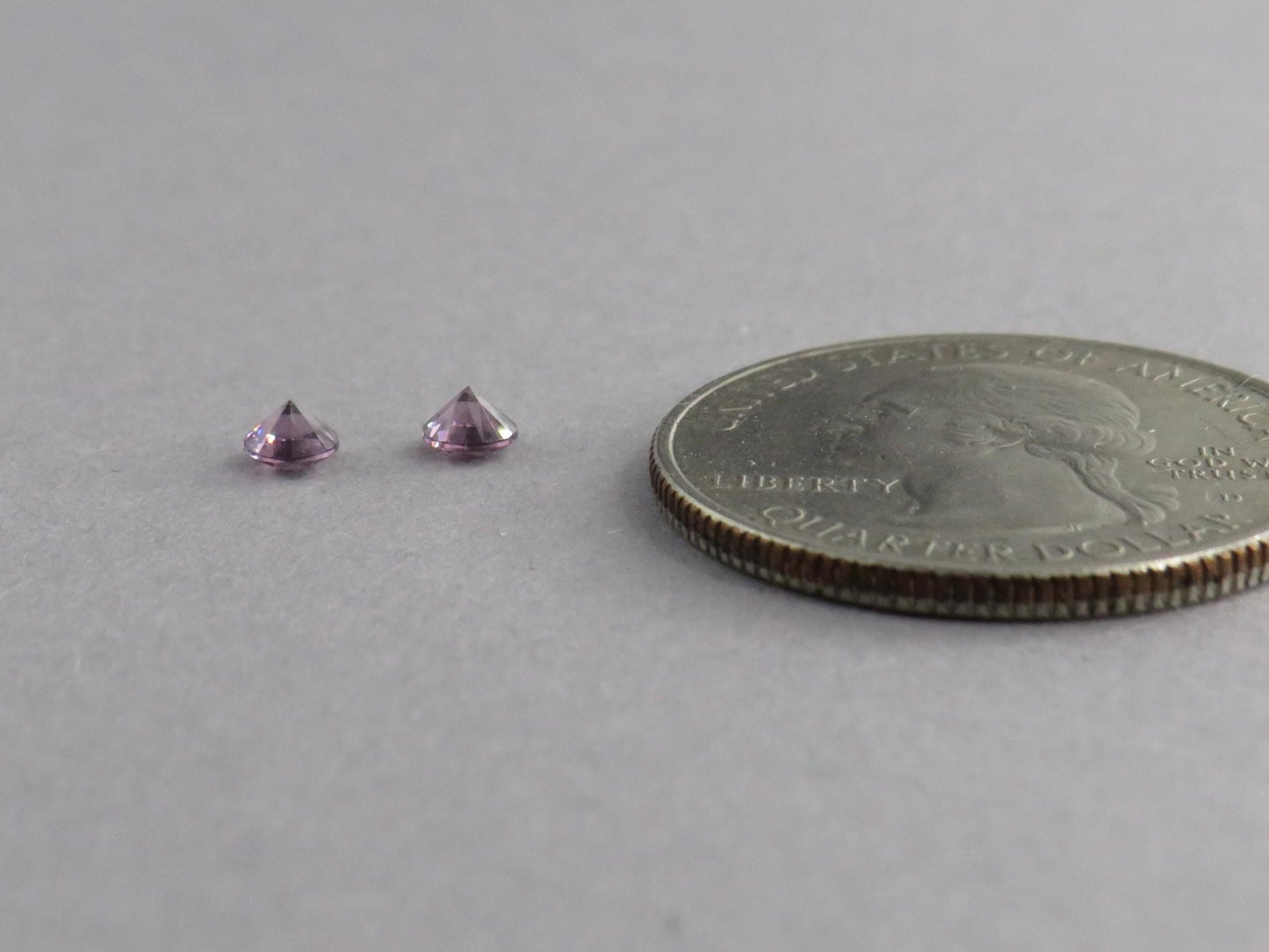 3.5 mm Pair Purple Spinel Faceted Round | Natural Gemstone | SL131 - Gem Enthusiast