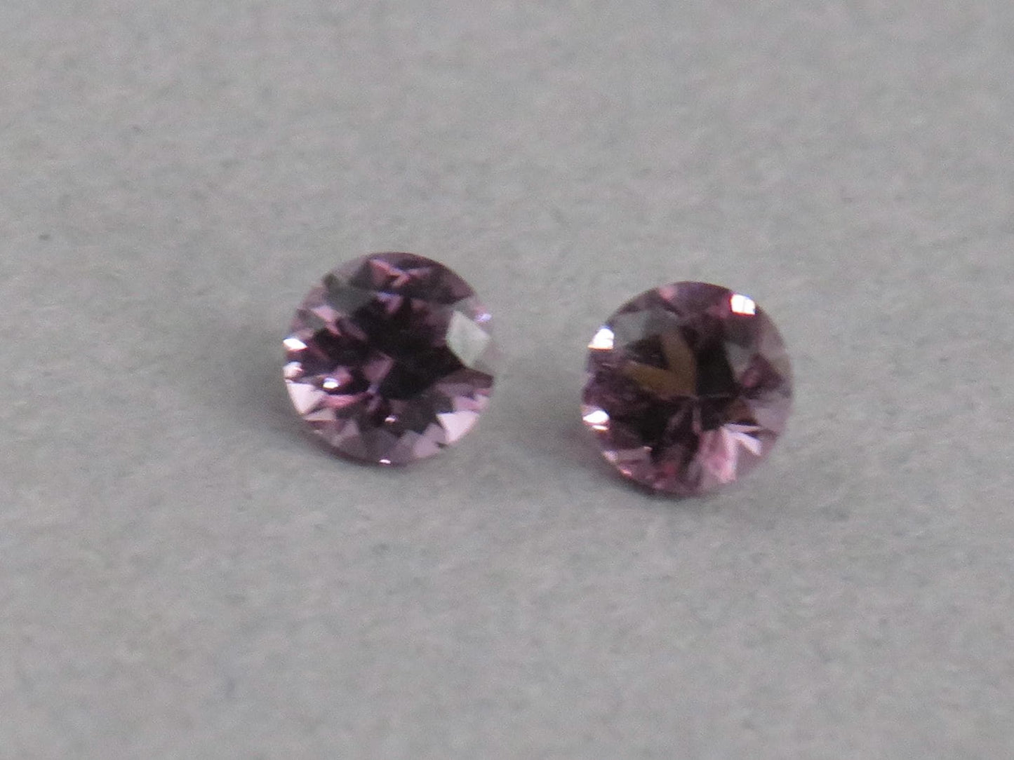 3.5 mm Pair Purple Spinel Faceted Round | Natural Gemstone | SL131 - Gem Enthusiast