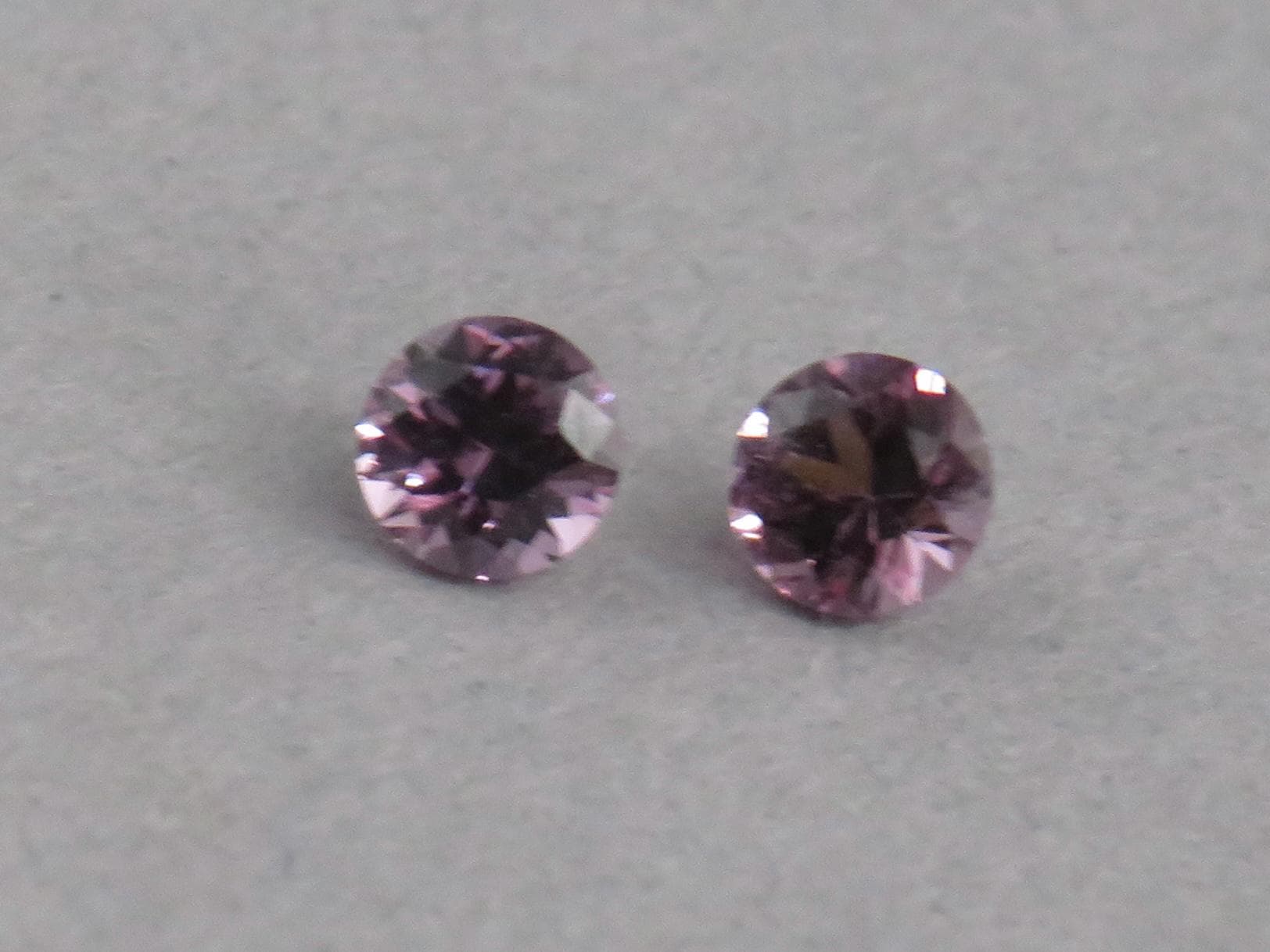 3.5 mm Pair Purple Spinel Faceted Round | Natural Gemstone | SL131 - Gem Enthusiast