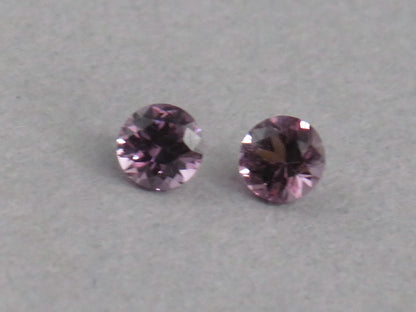 3.5 mm Pair Purple Spinel Faceted Round | Natural Gemstone | SL131 - Gem Enthusiast