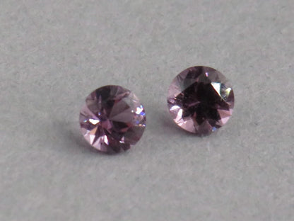 3.5 mm Pair Purple Spinel Faceted Round | Natural Gemstone | SL131 - Gem Enthusiast