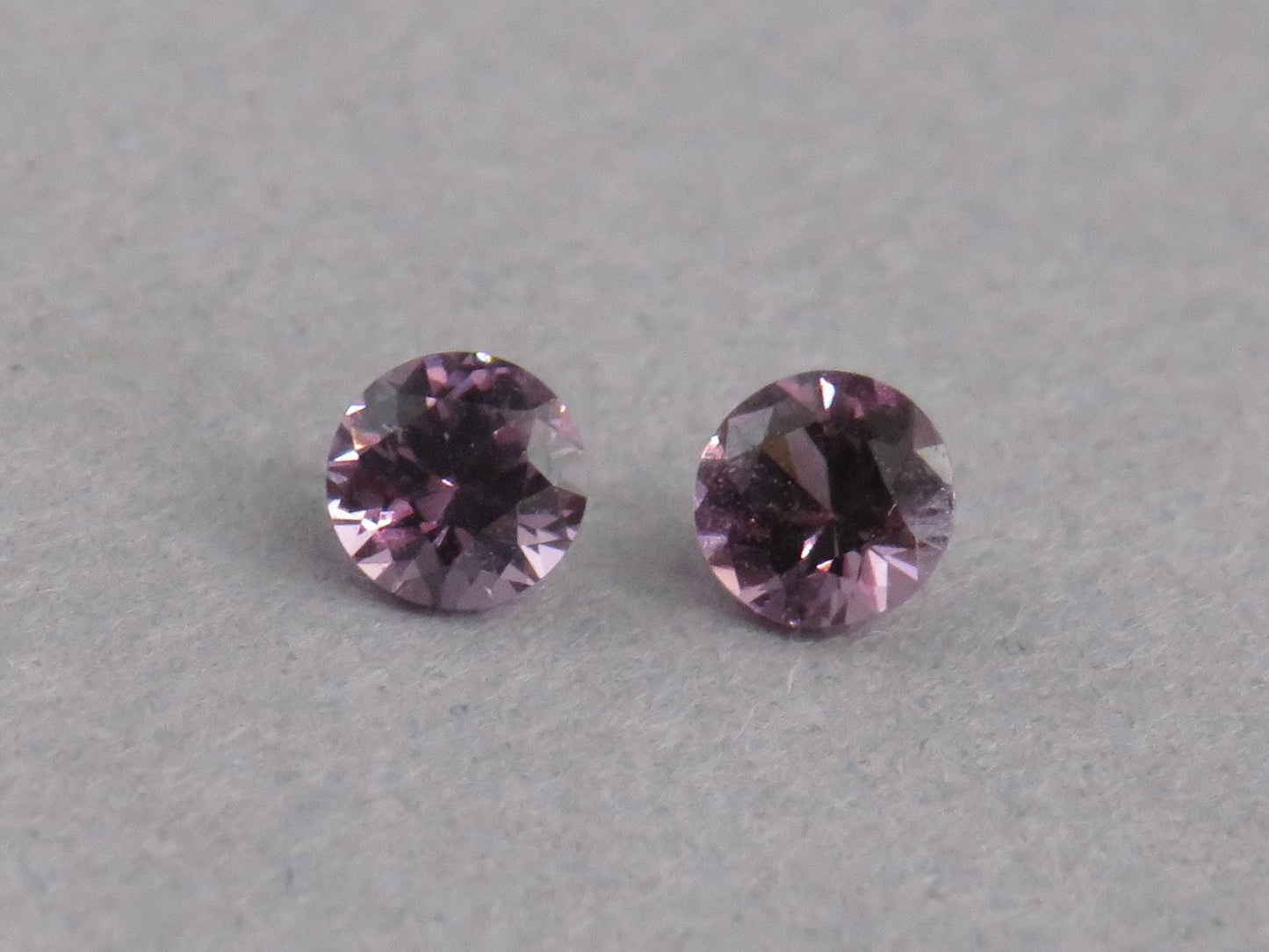 3.5 mm Pair Purple Spinel Faceted Round | Natural Gemstone | SL131 - Gem Enthusiast