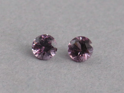 3.5 mm Pair Purple Spinel Faceted Round | Natural Gemstone | SL131 - Gem Enthusiast