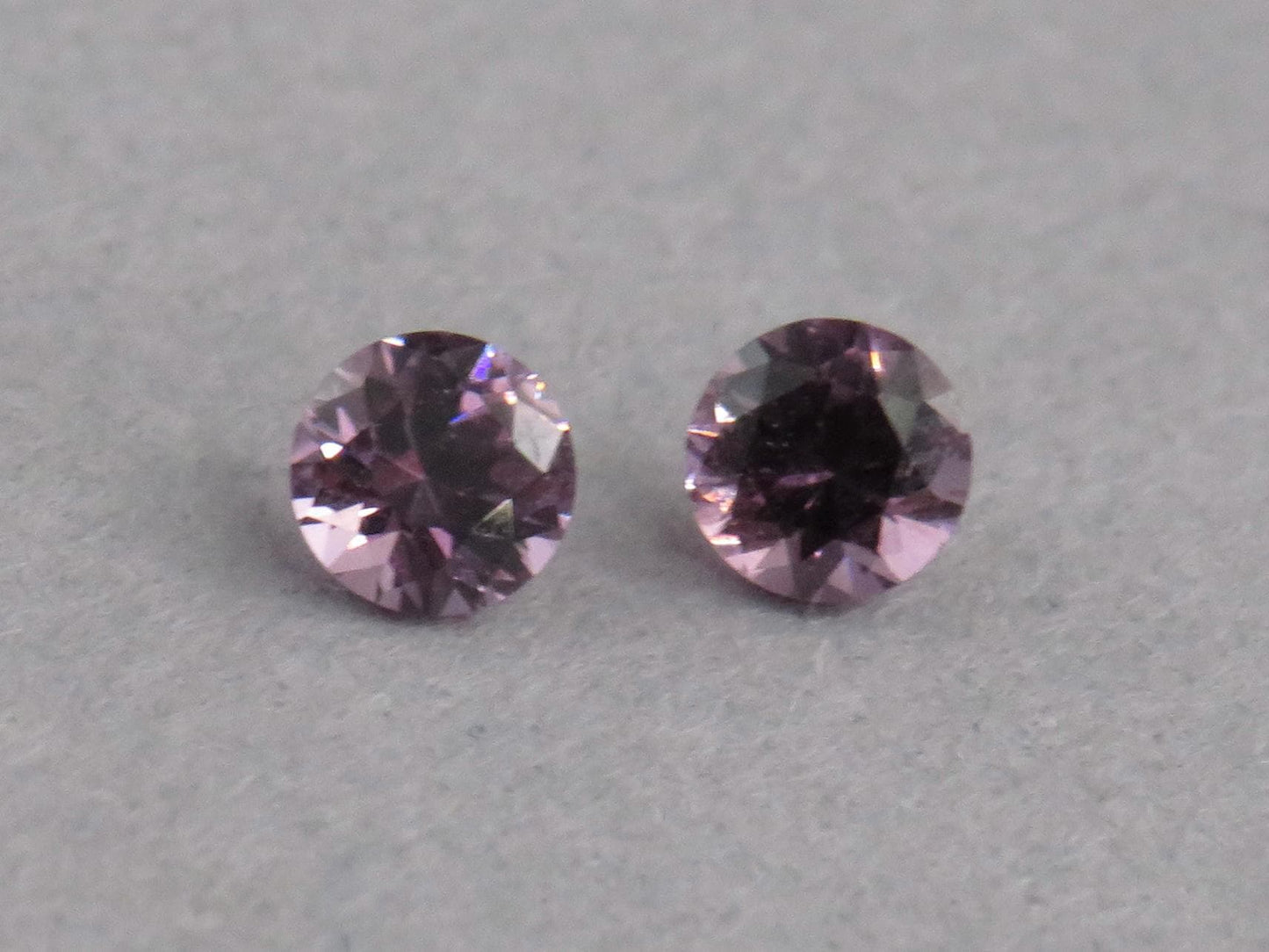 3.5 mm Pair Purple Spinel Faceted Round | Natural Gemstone | SL131 - Gem Enthusiast