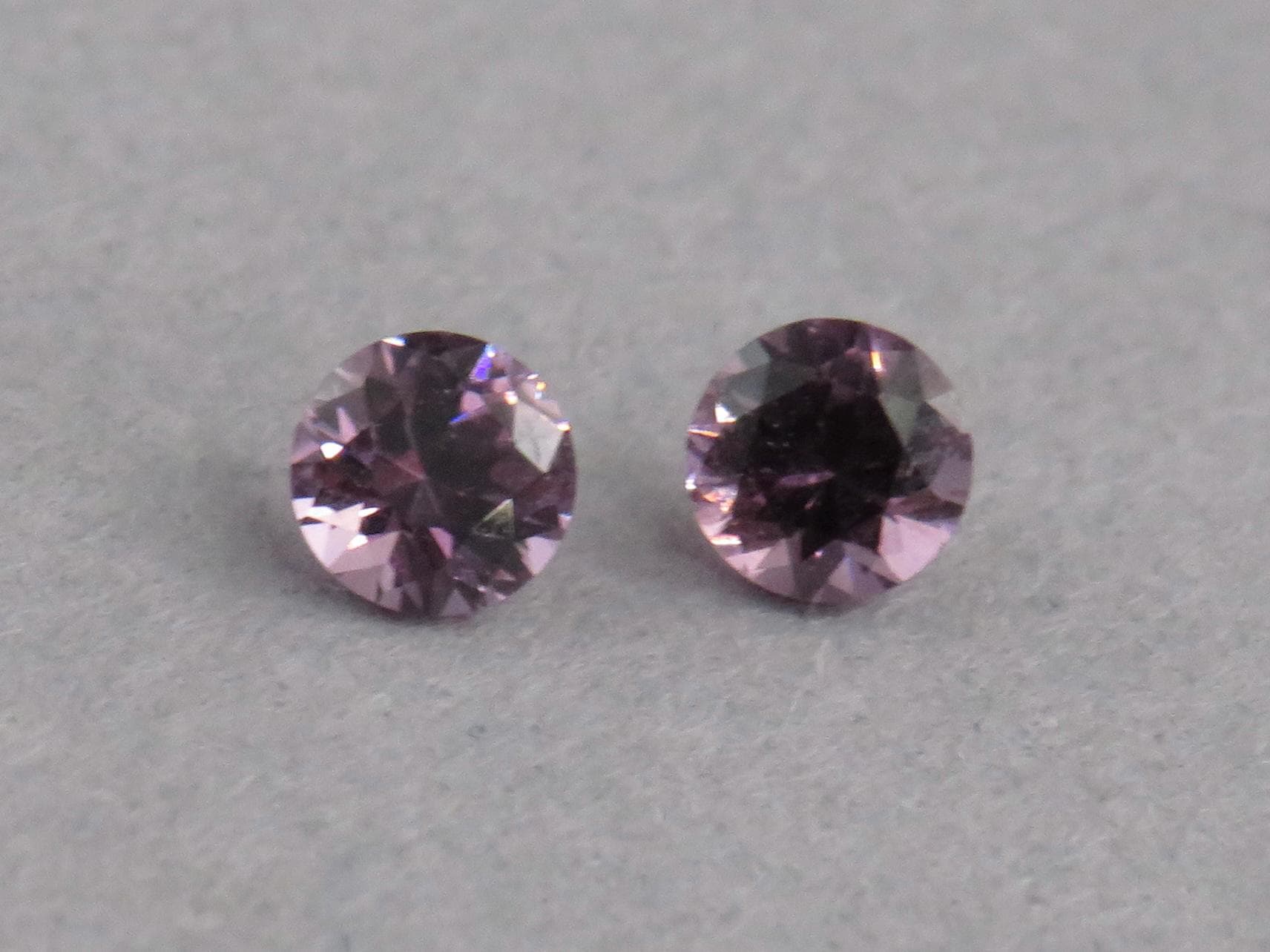 3.5 mm Pair Purple Spinel Faceted Round | Natural Gemstone | SL131 - Gem Enthusiast