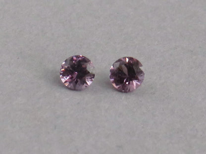 3.5 mm Pair Purple Spinel Faceted Round | Natural Gemstone | SL131 - Gem Enthusiast