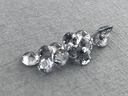 3.5 mm Platinum Spinel Faceted Round | Mozambique Natural Gemstone | P173 - Spinel - Gem Enthusiast