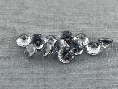 3.5 mm Platinum Spinel Faceted Round | Mozambique Natural Gemstone | P173 - Spinel - Gem Enthusiast