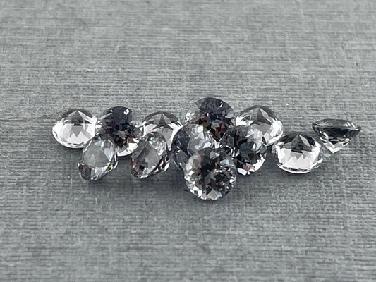 3.5 mm Platinum Spinel Faceted Round | Mozambique Natural Gemstone | P173 - Spinel - Gem Enthusiast