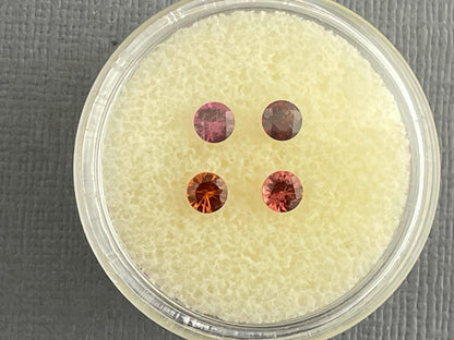 3.5mm Anthill Sunset Garnet | Purple, Pink, Orange, Red | Mined in the USA | Arizona Gemstone - Gem Enthusiast