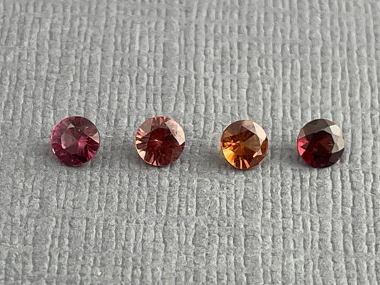 3.5mm Anthill Sunset Garnet | Purple, Pink, Orange, Red | Mined in the USA | Arizona Gemstone - Gem Enthusiast