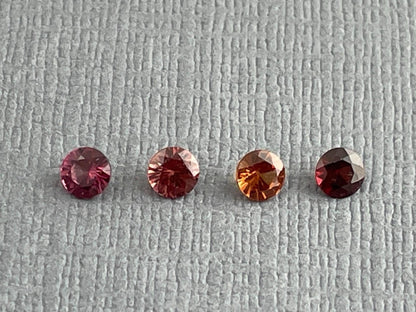 3.5mm Anthill Sunset Garnet | Purple, Pink, Orange, Red | Mined in the USA | Calibrated - Gem Enthusiast