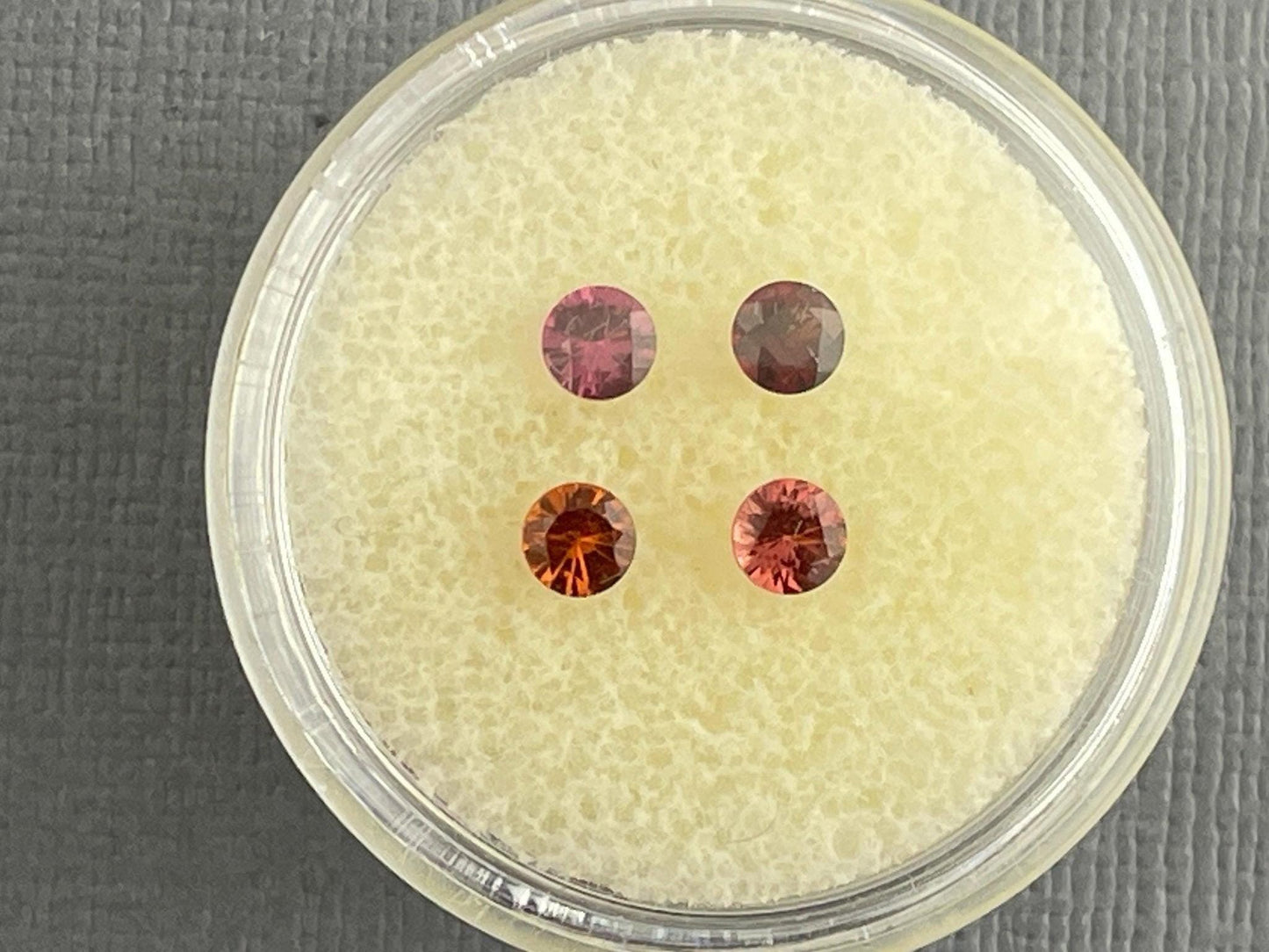 3.5mm Anthill Sunset Garnet | Purple, Pink, Orange, Red | Mined in the USA | Calibrated - Gem Enthusiast