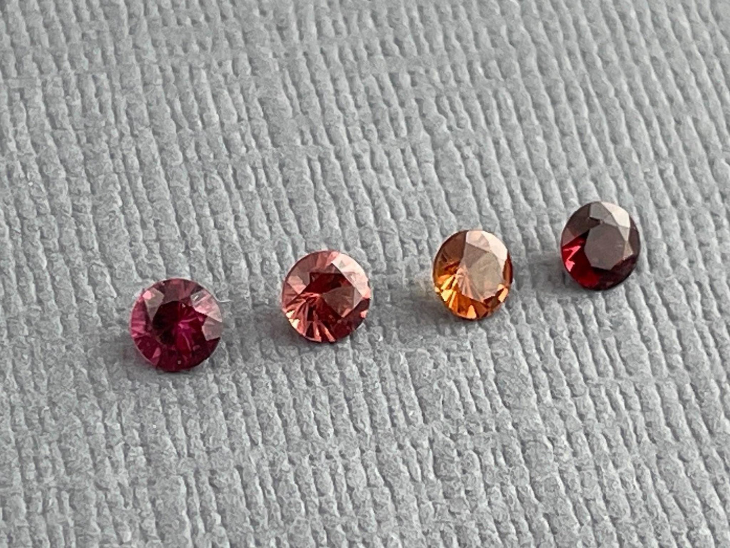 3.5mm Anthill Sunset Garnet | Purple, Pink, Orange, Red | Mined in the USA | Calibrated - Gem Enthusiast