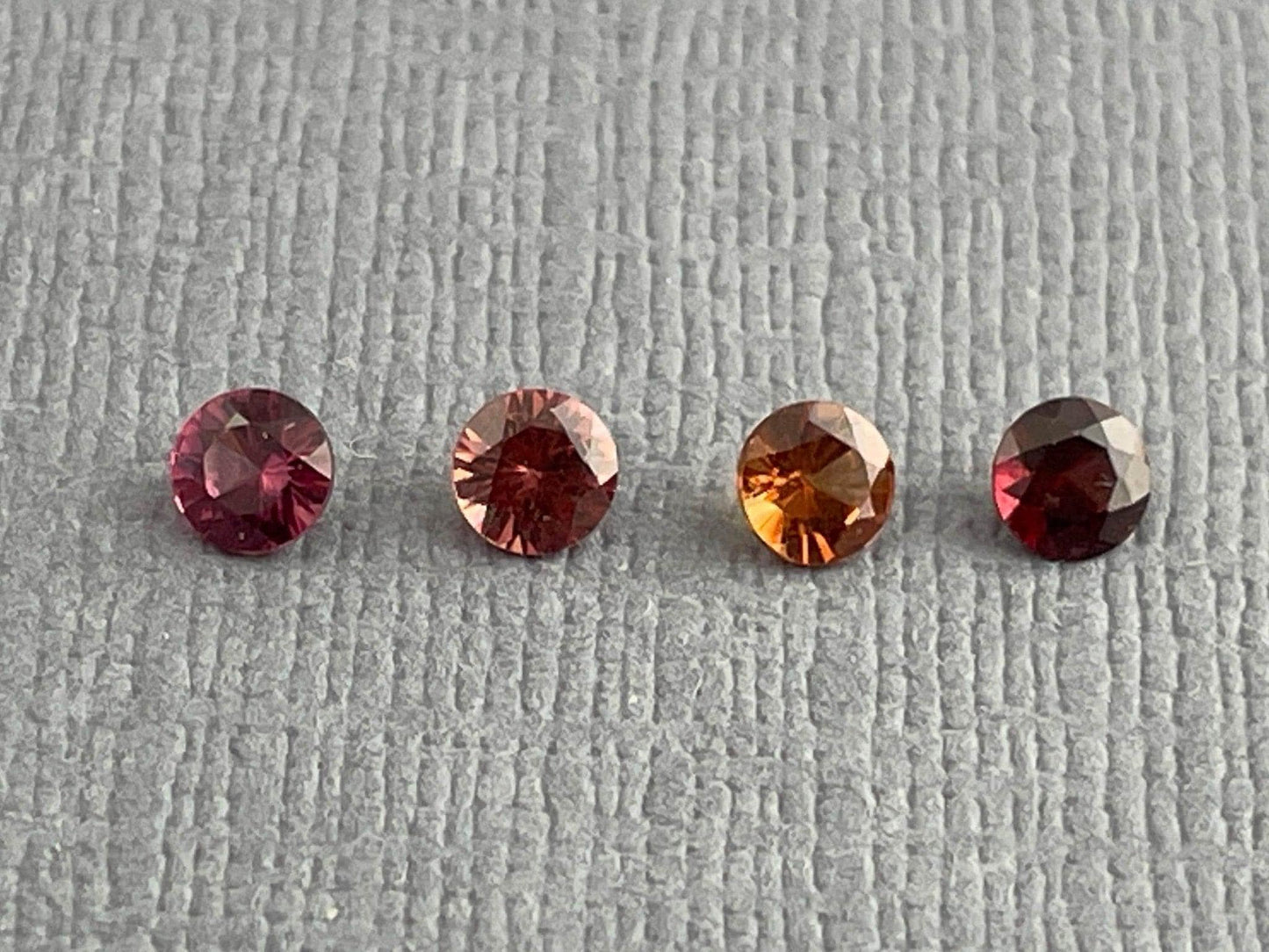 3.5mm Anthill Sunset Garnet | Purple, Pink, Orange, Red | Mined in the USA | Calibrated - Gem Enthusiast