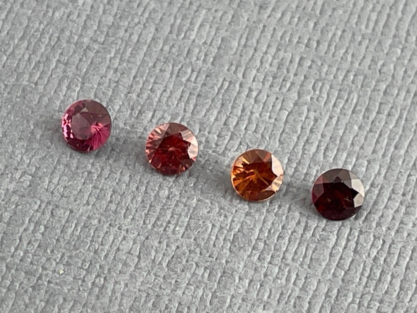 3.5mm Anthill Sunset Garnet | Purple, Pink, Orange, Red | Mined in the USA | Calibrated - Gem Enthusiast