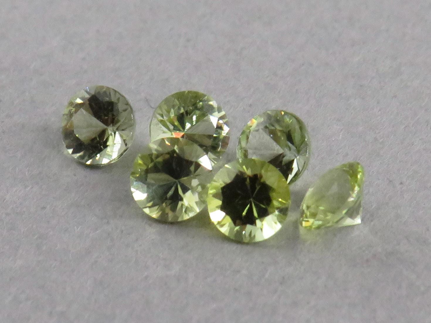 3.5mm Green Tourmaline - Himalaya Mine, San Diego County, California | Sold Per Stone | Pale Green - Gem Enthusiast