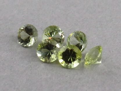3.5mm Green Tourmaline - Himalaya Mine, San Diego County, California | Sold Per Stone | Pale Green - Gem Enthusiast