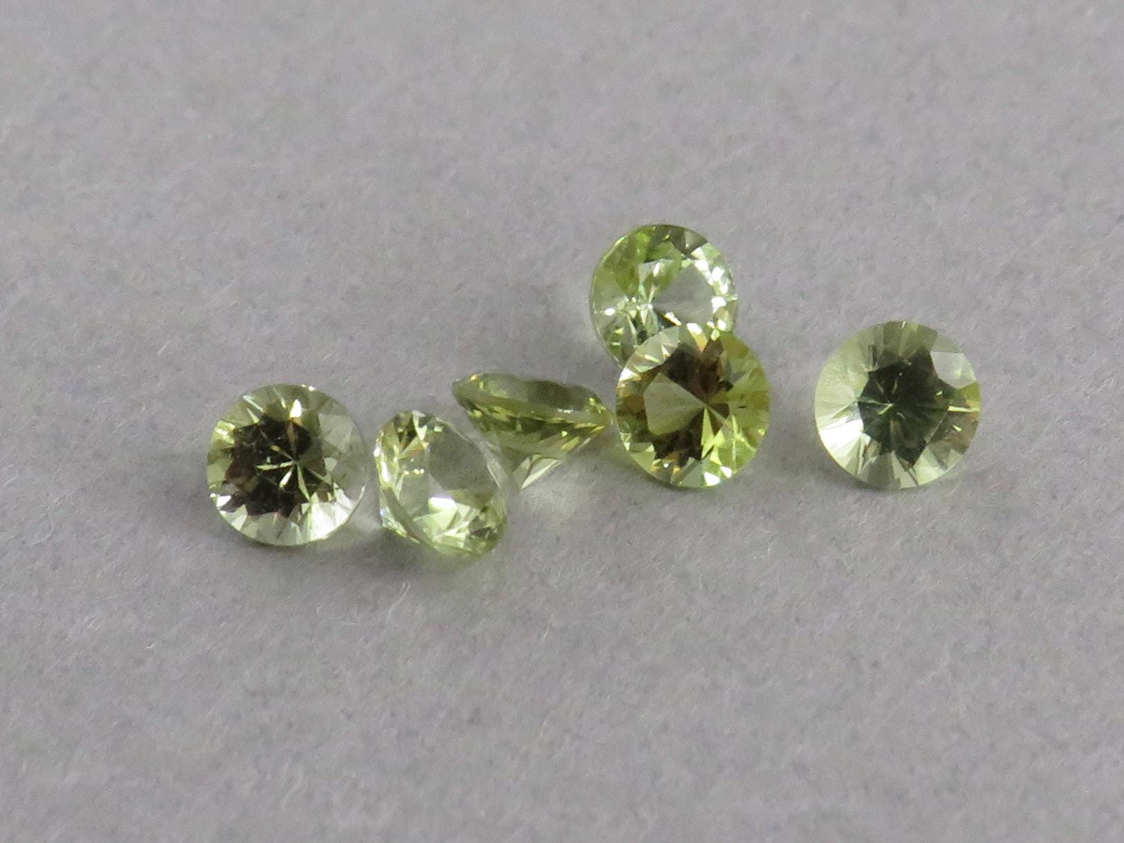 3.5mm Green Tourmaline - Himalaya Mine, San Diego County, California | Sold Per Stone | Pale Green - Gem Enthusiast