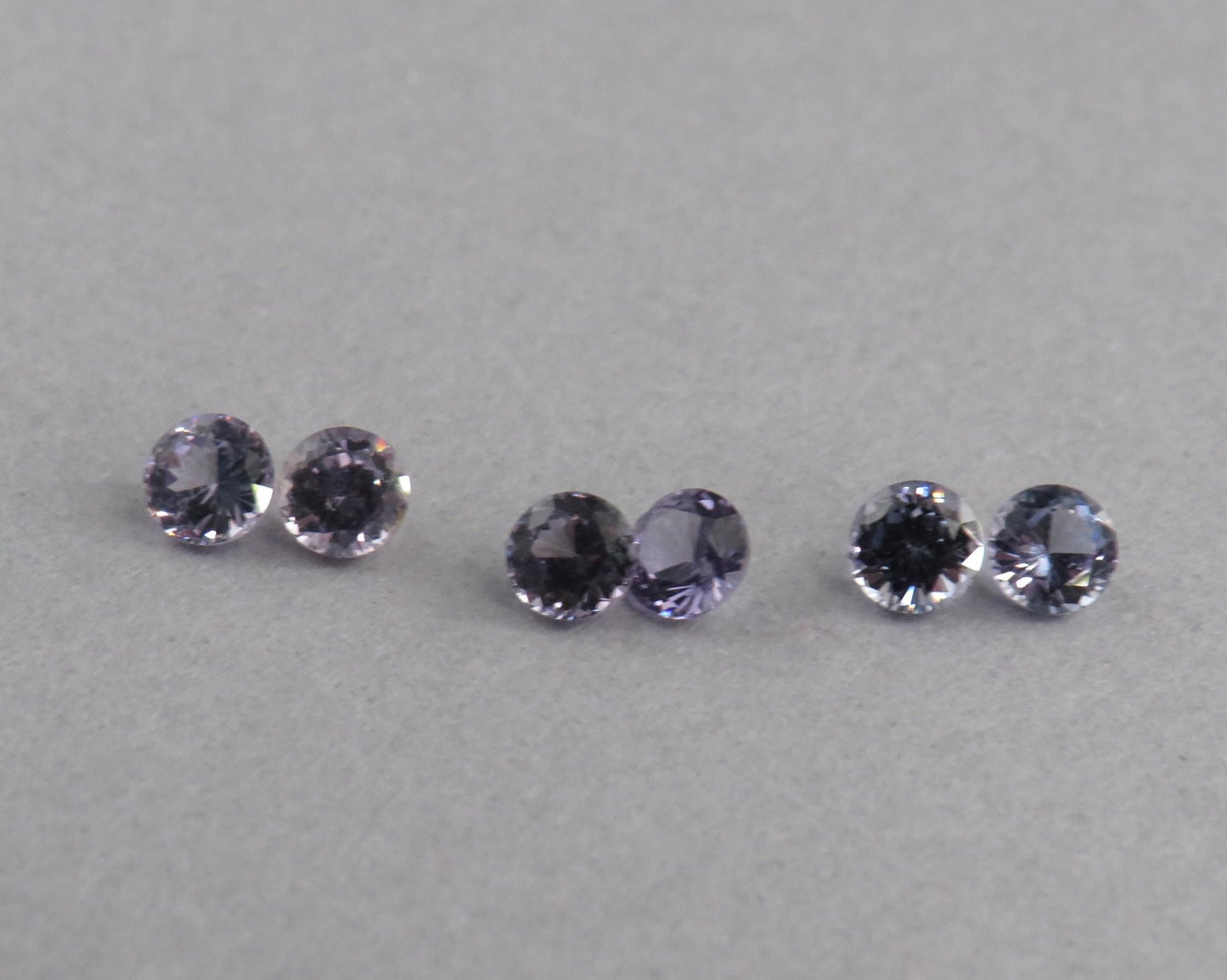 3.8mm Spinel Faceted Round Pairs | avg 0.57ct | Sold Per Pair | Okkampitiya, Sri Lanka | SL127 - Gem Enthusiast