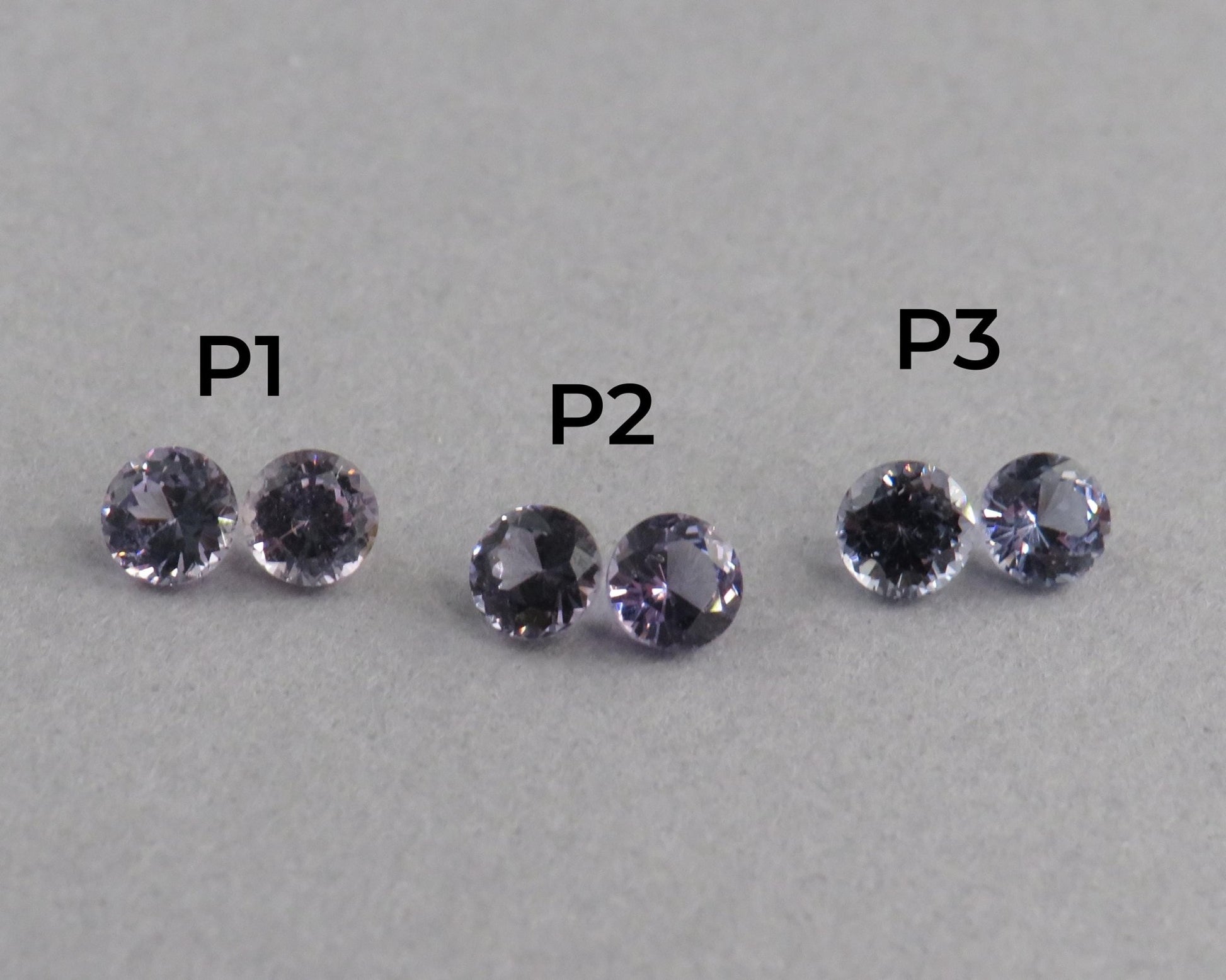 3.8mm Spinel Faceted Round Pairs | avg 0.57ct | Sold Per Pair | Okkampitiya, Sri Lanka | SL127 - Gem Enthusiast