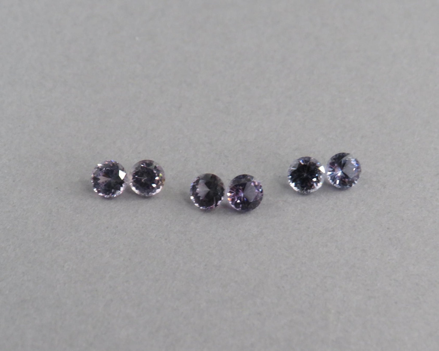 3.8mm Spinel Faceted Round Pairs | avg 0.57ct | Sold Per Pair | Okkampitiya, Sri Lanka | SL127 - Gem Enthusiast