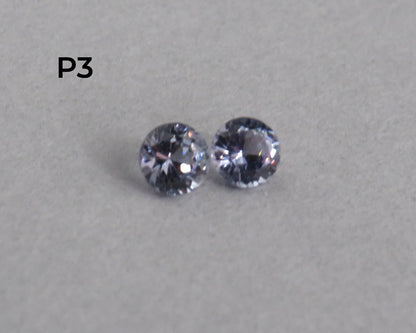 3.8mm Spinel Faceted Round Pairs | avg 0.57ct | Sold Per Pair | Okkampitiya, Sri Lanka | SL127 - Gem Enthusiast