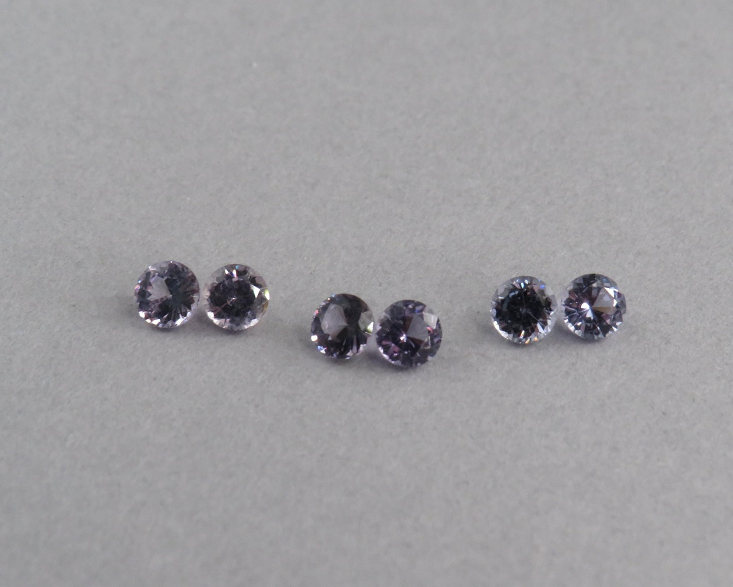 3.8mm Spinel Faceted Round Pairs | avg 0.57ct | Sold Per Pair | Okkampitiya, Sri Lanka | SL127 - Gem Enthusiast