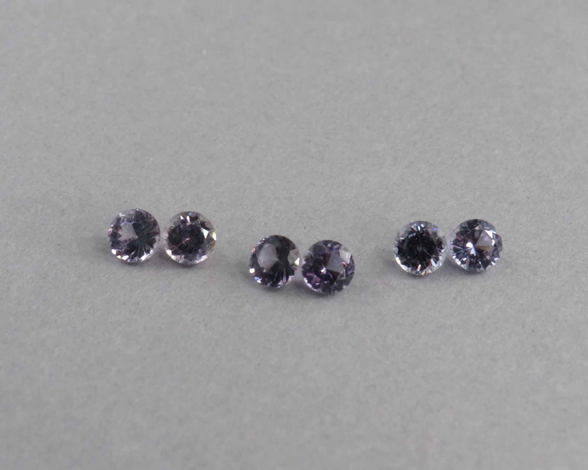 3.8mm Spinel Faceted Round Pairs | avg 0.57ct | Sold Per Pair | Okkampitiya, Sri Lanka | SL127 - Gem Enthusiast