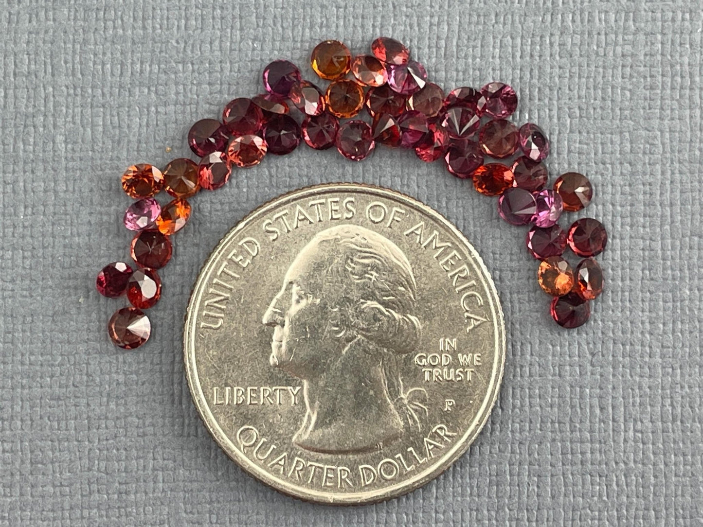 3mm Anthill Sunset Garnet | Mined in Arizona, USA | Calibrated - Gem Enthusiast