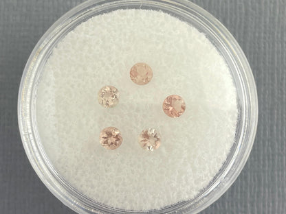 3mm Oregon Sunstones Faceted Round Gemstones | Medium or Light - Gem Enthusiast
