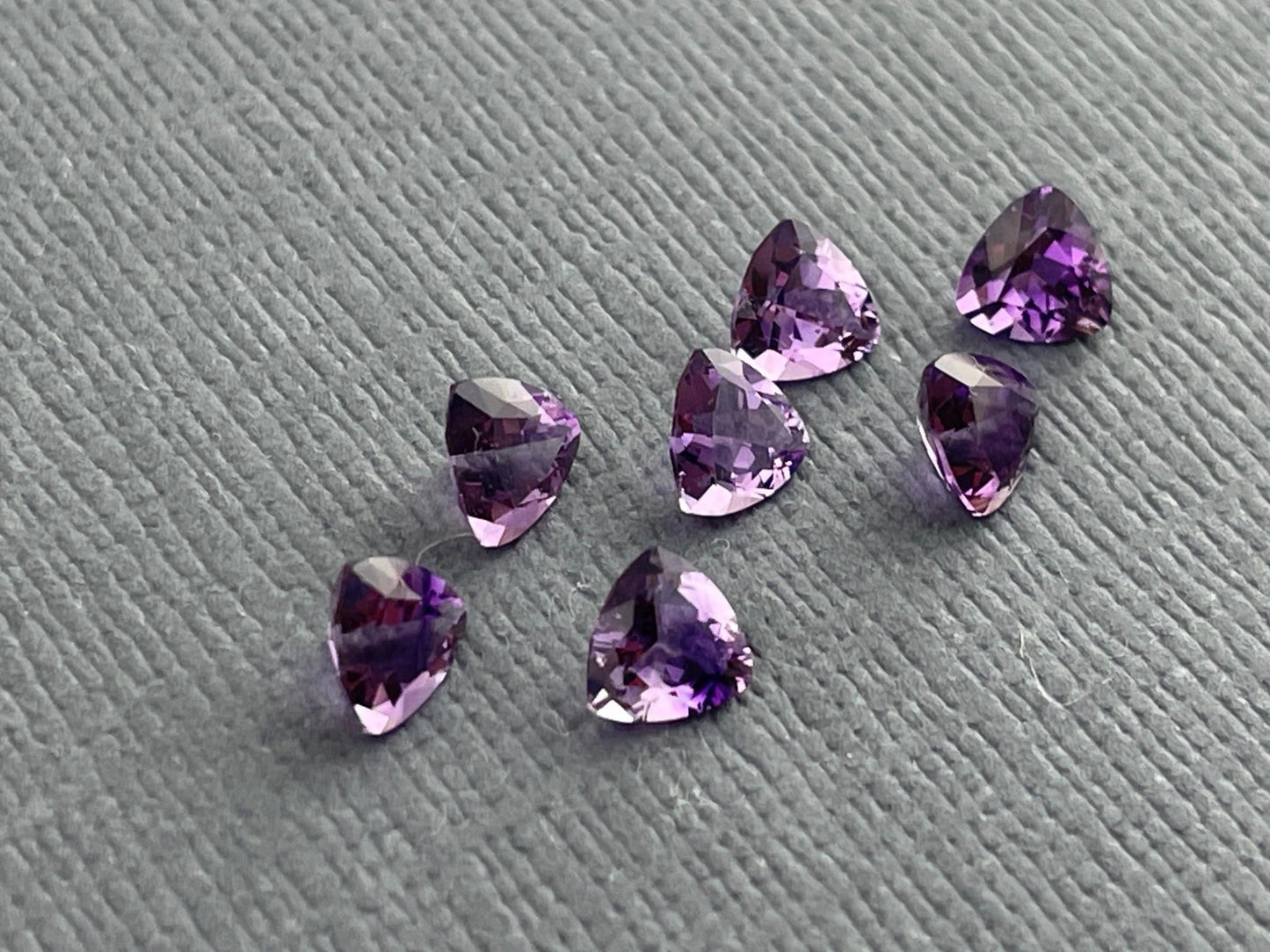 4.5mm Arizona Amethyst Trillion | Loose Gemstone | Ethically Sourced | Per Stone - Arizona Amethyst - Gem Enthusiast