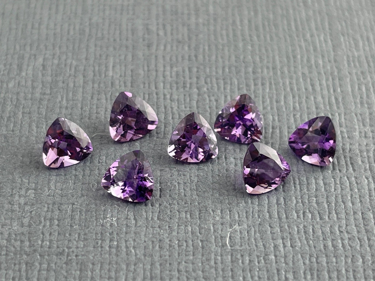 4.5mm Arizona Amethyst Trillion | Loose Gemstone | Ethically Sourced | Per Stone - Arizona Amethyst - Gem Enthusiast